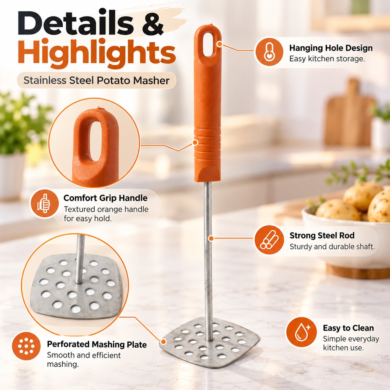 Pav bhaji vegetable masher kitchen