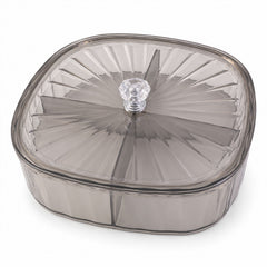 Four compartment dry fruit storage box - white background