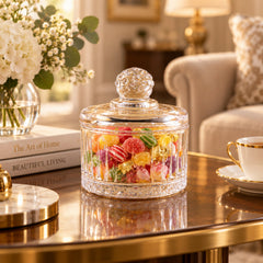 Candy bowl lid detail