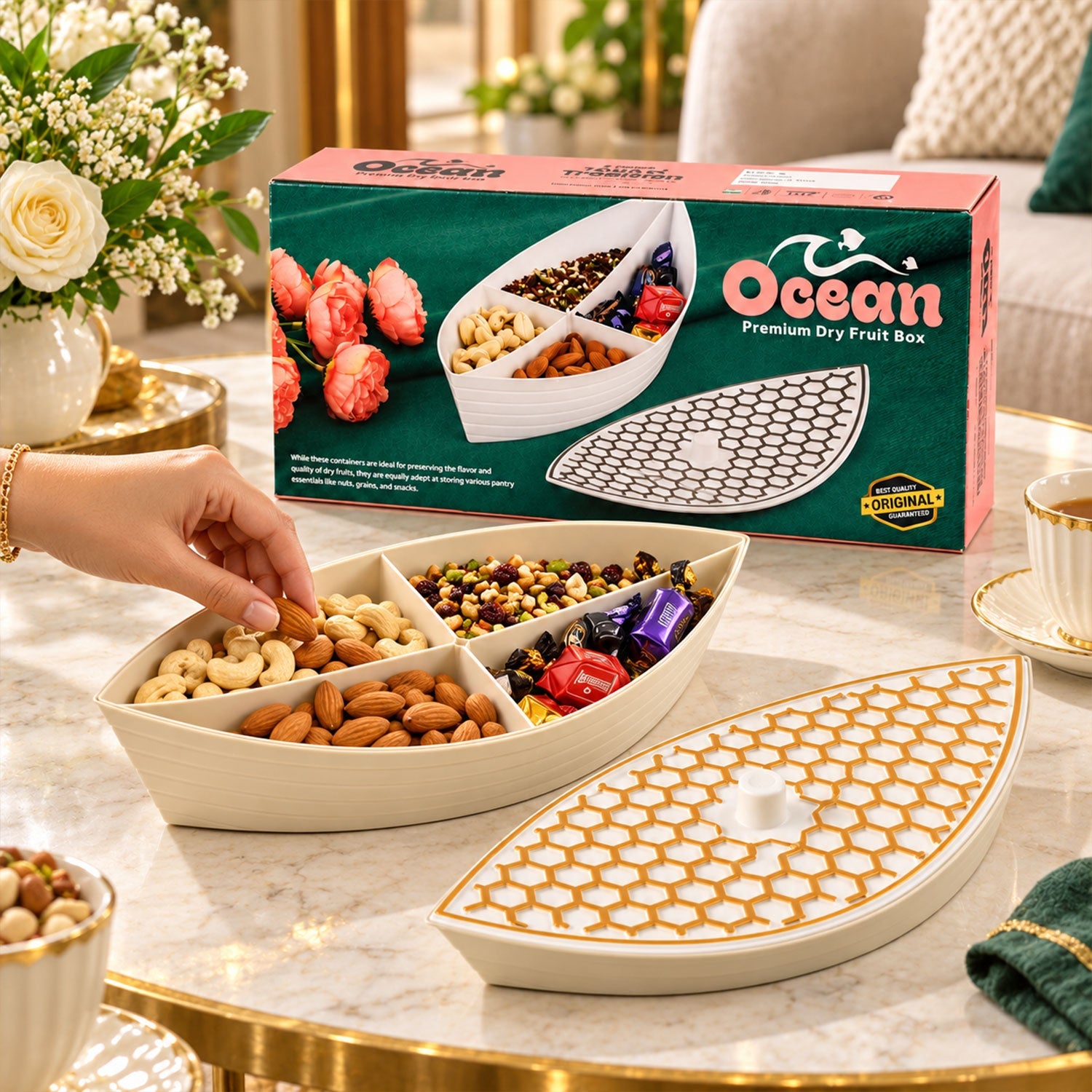 Boat Shape Dry Fruit Box