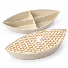 Divided Boat Serving Tray