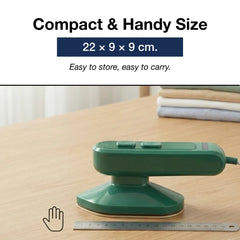 DeoDap Mini Steamer Iron 2-in-1 Portable Travel Friendly - scale and size reference