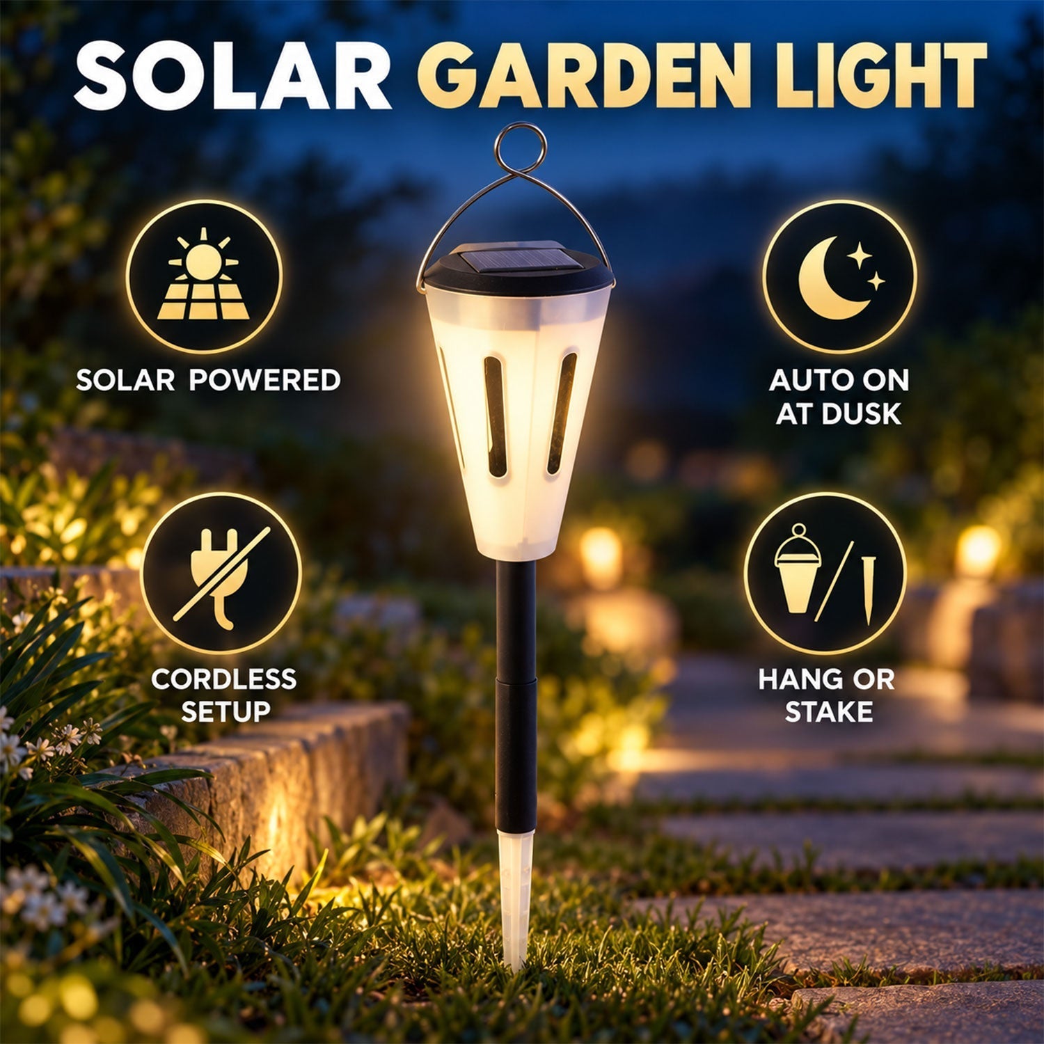 Solar Powered Garden Trap