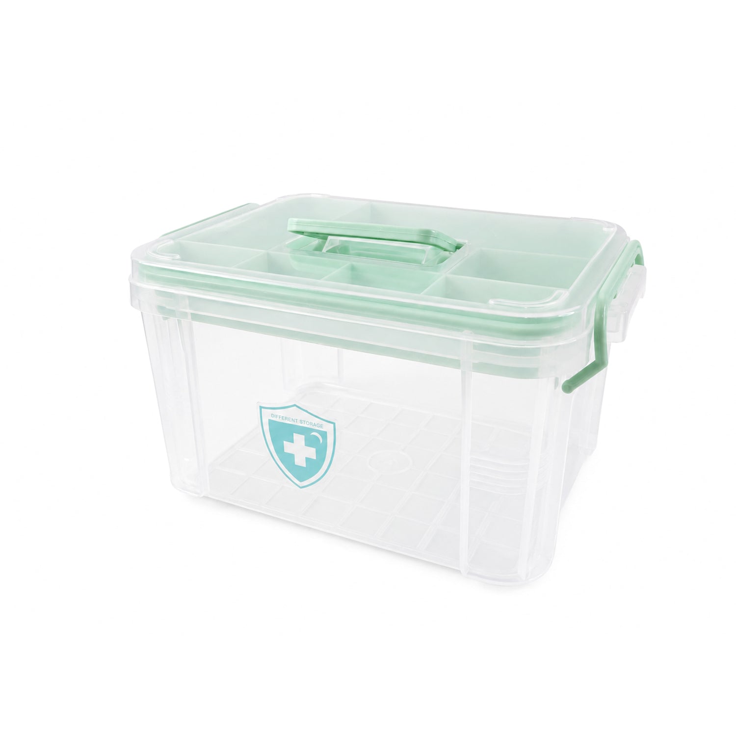 Transparent Medicine Container with Secure Snap Lid