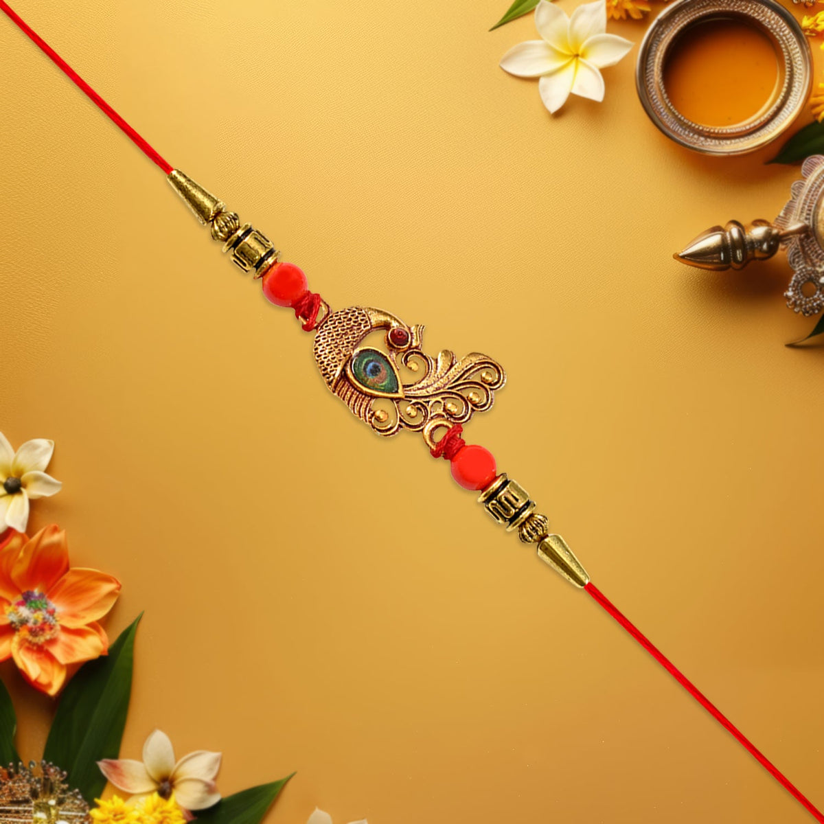 peacock rakhi