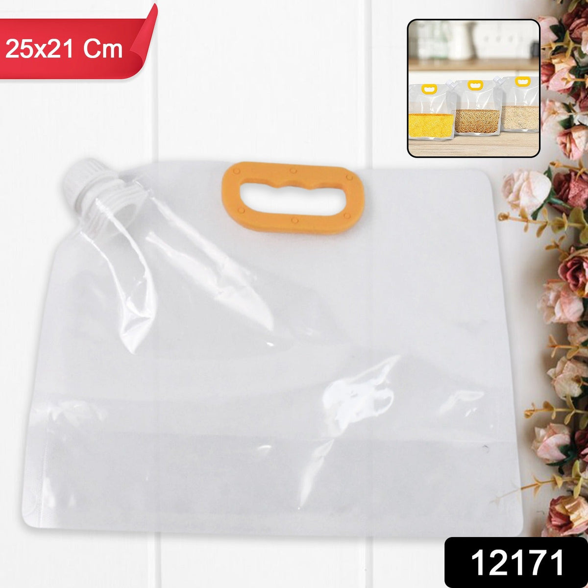 Airtight storage bag with ChillLock seal and handle