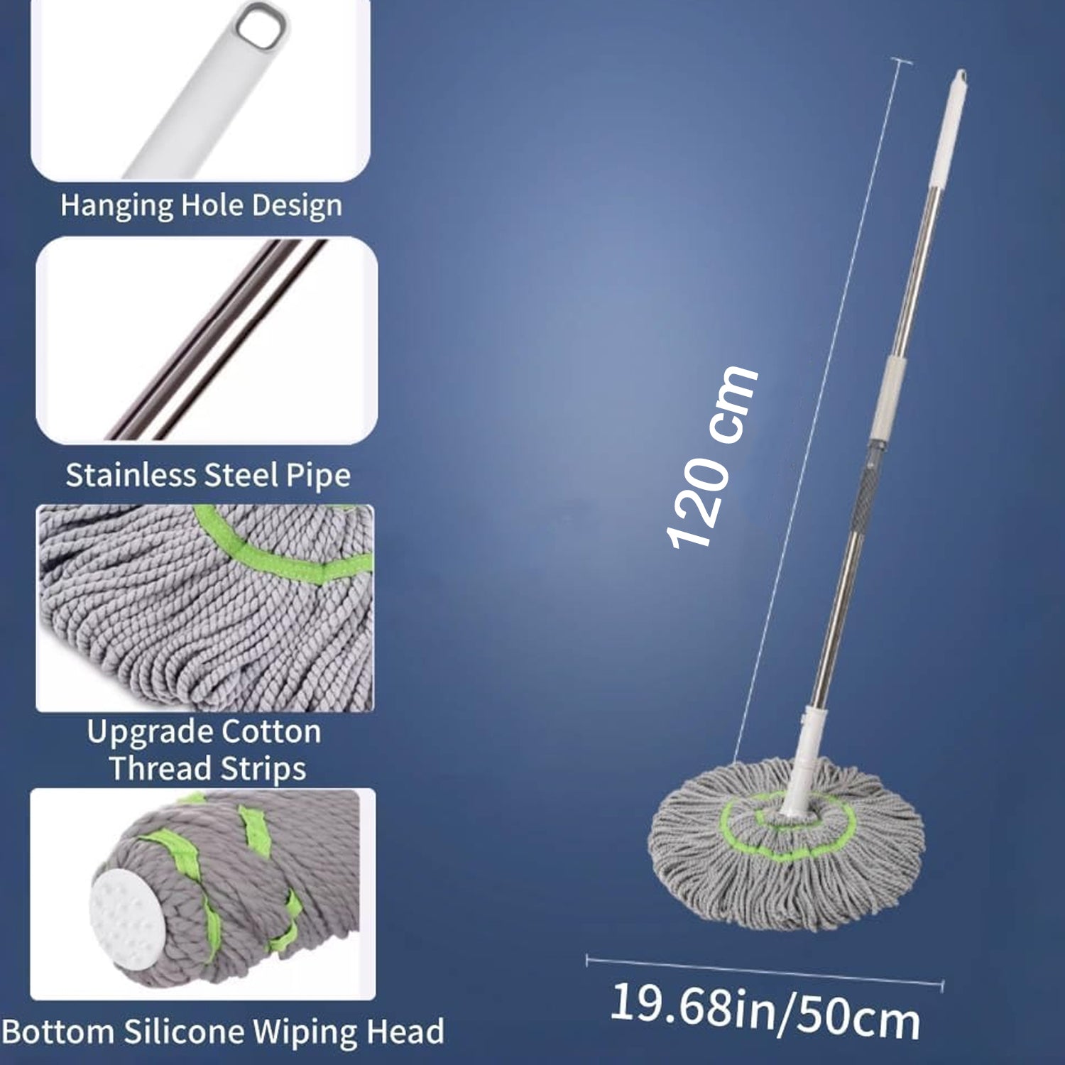 Spin Mop size illustration