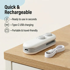 DeoDap Mini Bag Sealer, 2 in 1 Seal & Cutter Heat Sealers - scale and size reference