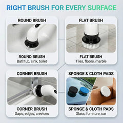 Rechargeable Rotating Cleaning Brush 7 in 1
