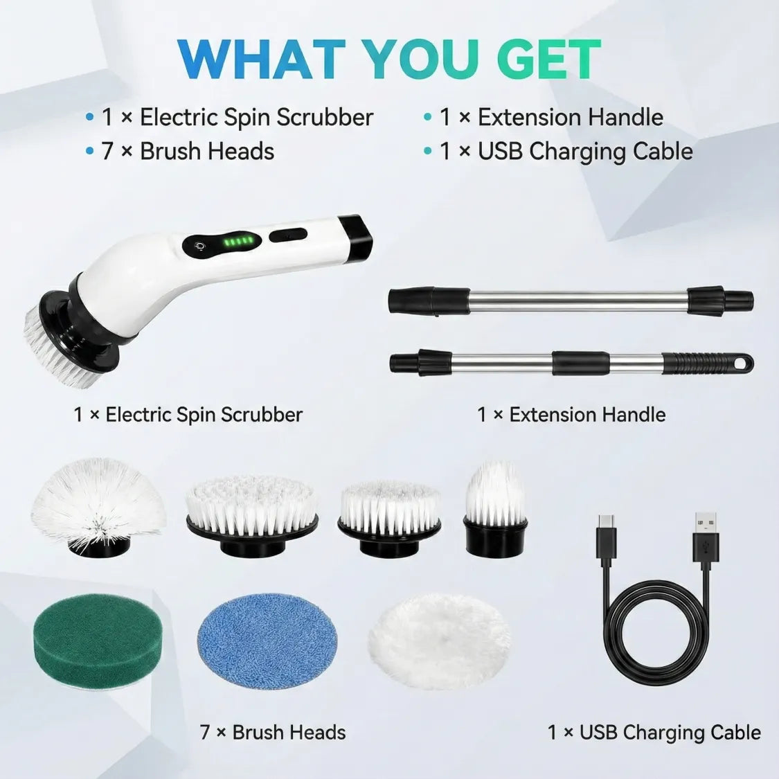 Electric Spin Scrubber Brush cleaning bathroom tile