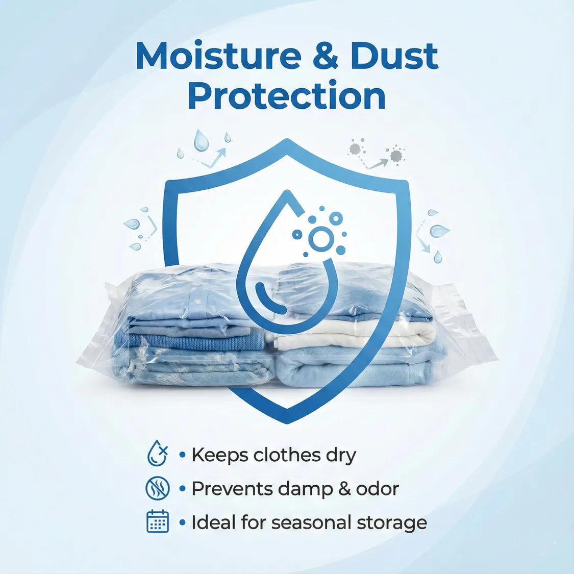 DeoDap Vacuum Storage Compression Bags 5 Pcs - specs