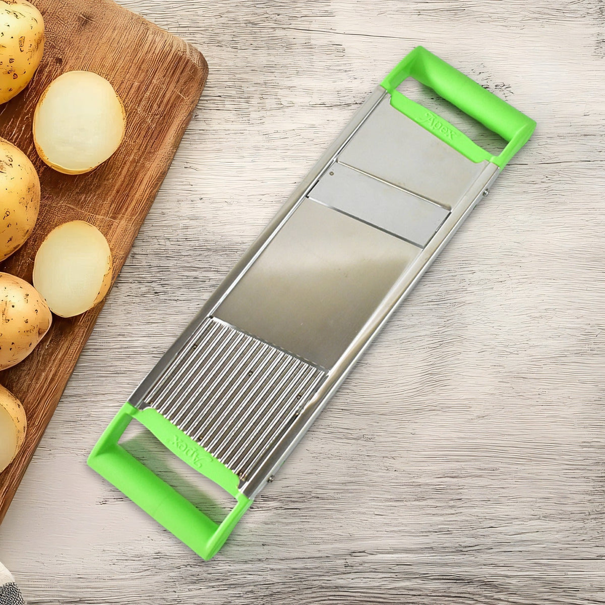 Apex Stainless Steel Vegetable Slicer (2-in-1)