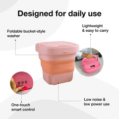 DeoDap Portable Foldable Washing Machine - key feature close-up