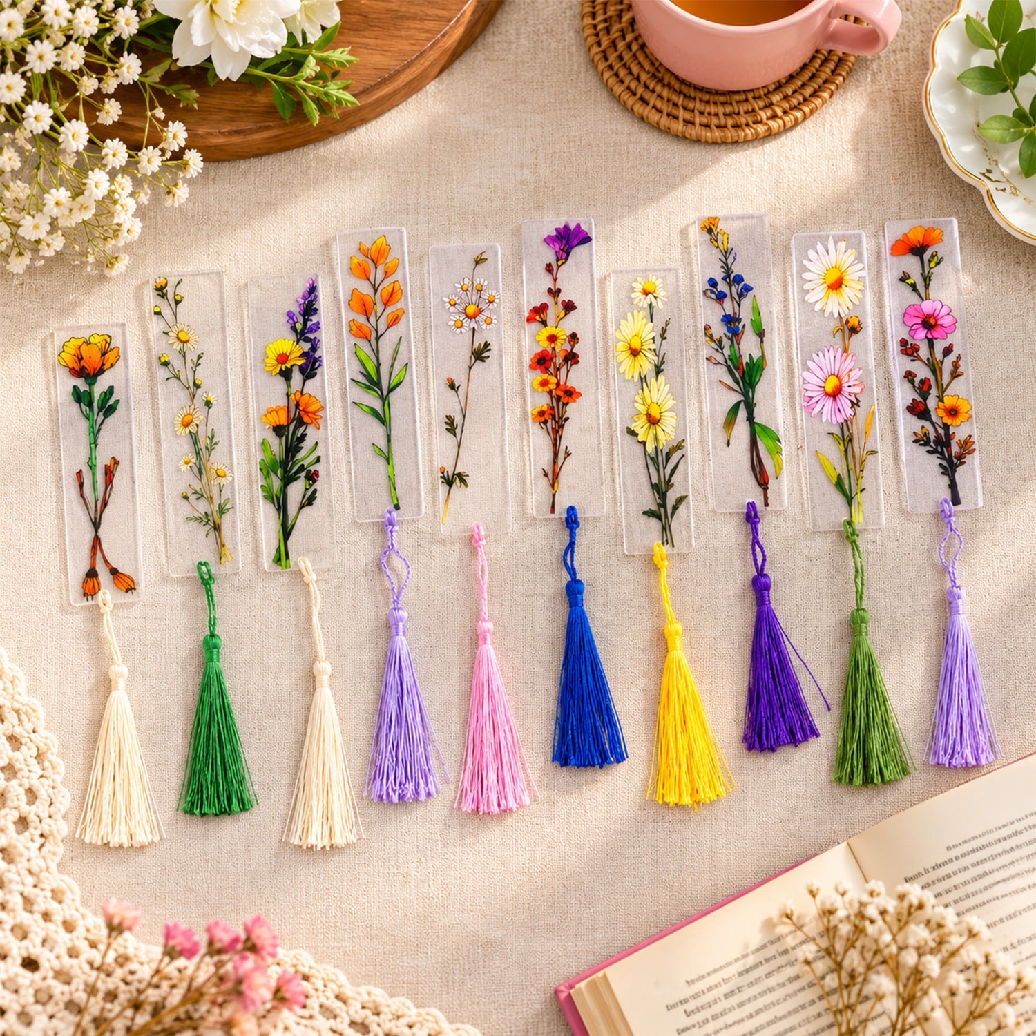 Colourful Tassel Bookmark Designs