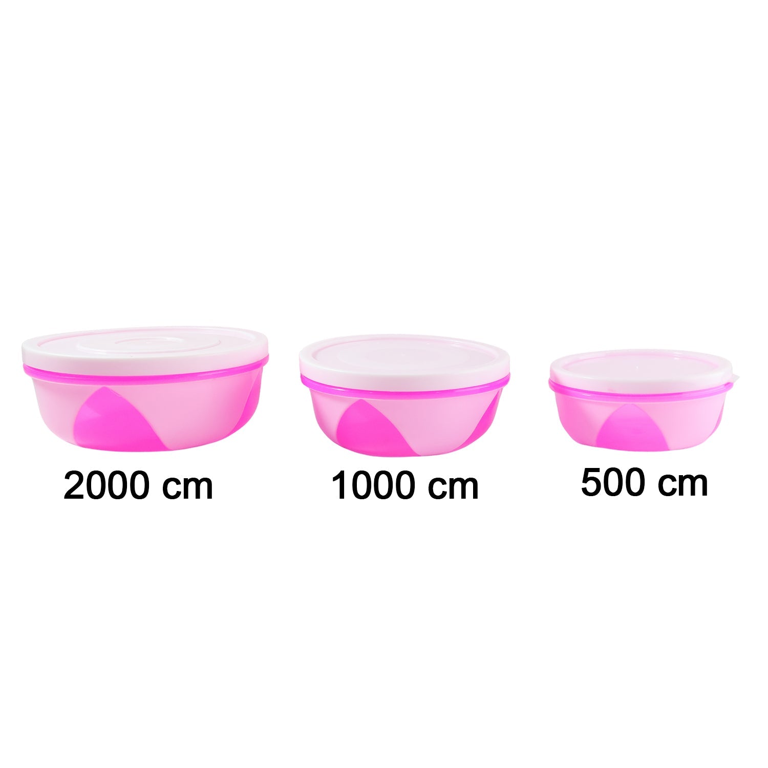 Apple Set of 3 Plastic Storage Containers (1 Pc)