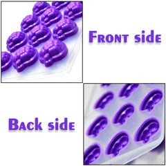 4869 12Cavity Mix design Ice Trays with Lid for Freezer with Easy to Release Flexible Silicone shape ice cavity. DeoDap