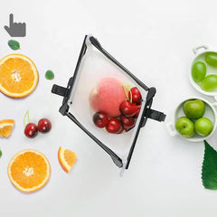 Reusable Silicone Food Bag â€“ Leakproof, Flat Bottom, BPA-Free, Microwave & Dishwasher Safe