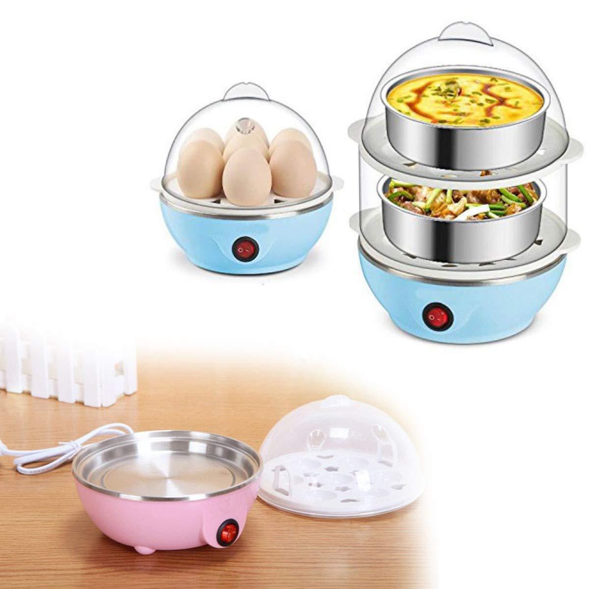 Retail packaging of the DeoDap Electric Egg Boiler, highlighting its features.