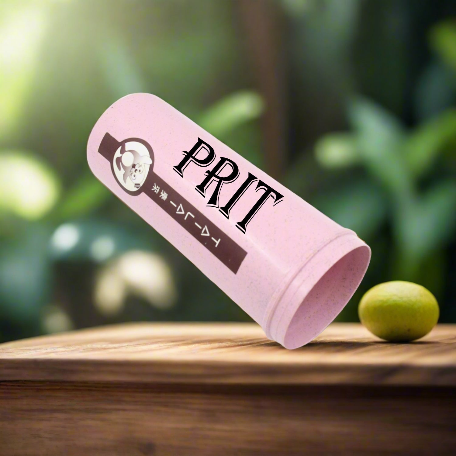 Customize Travel Coffee Cup Portable Water Bottle Wheat Straw Coffee Tea Mug Coffee Mug with Lids & Handle for Coffee Tea Portable for School (300 ML Approx)