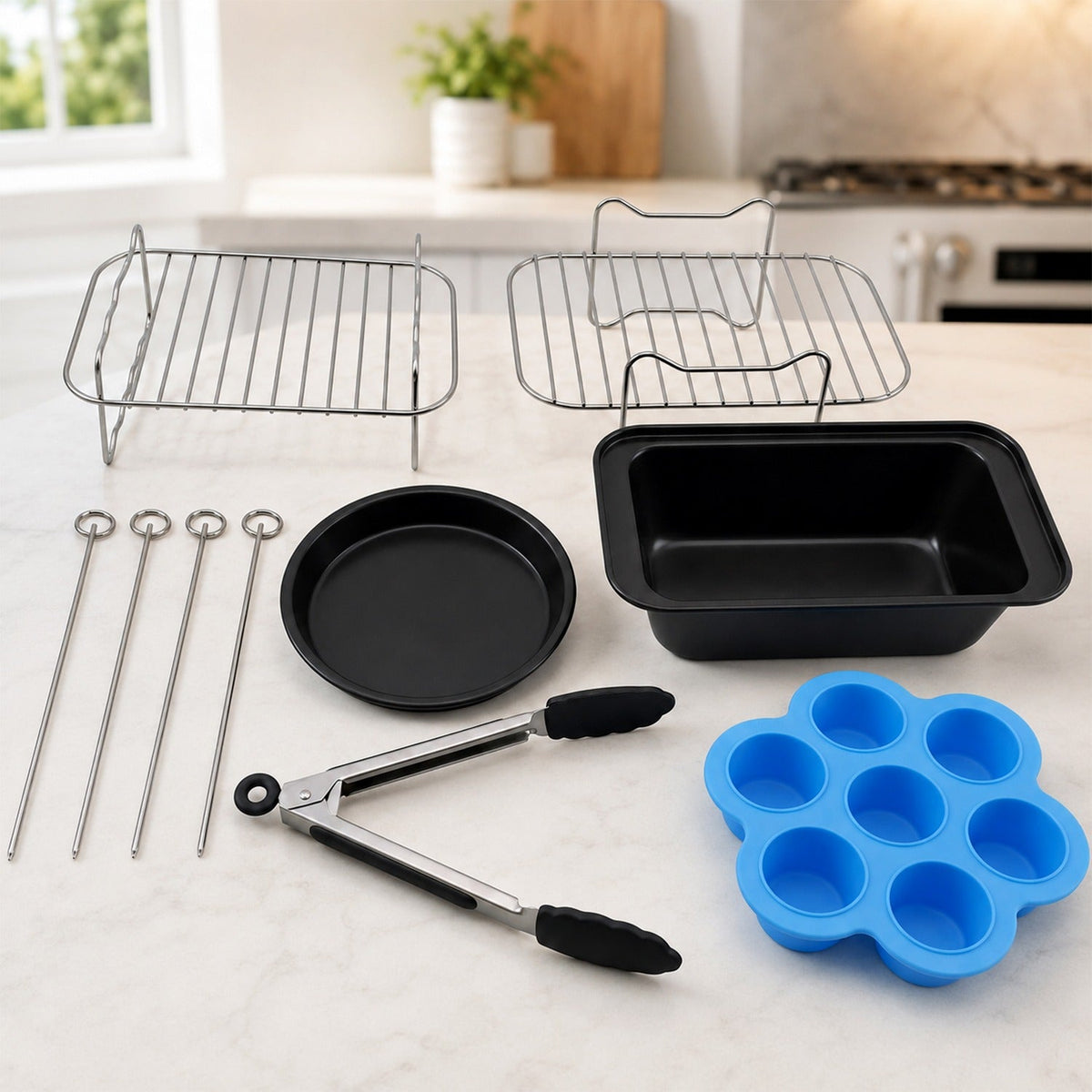 Air Fryer Accessories Set for Multi-Level Cooking & Baking