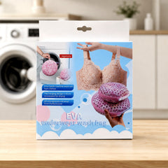 Mesh Laundry Wash Bag Set for Delicates & Bras (2 Pc)