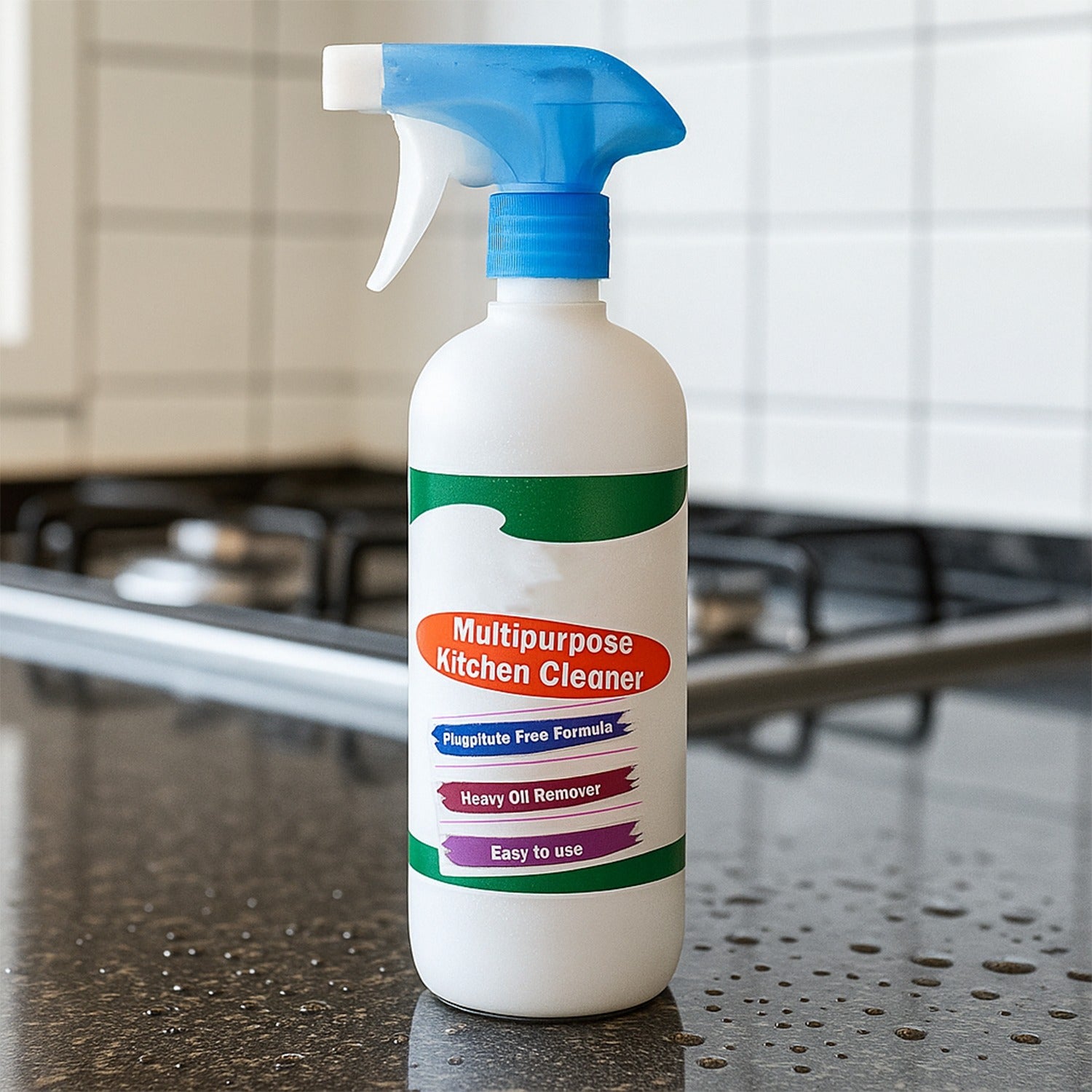 500ml Kitchen Cleaner Spray bottle with label