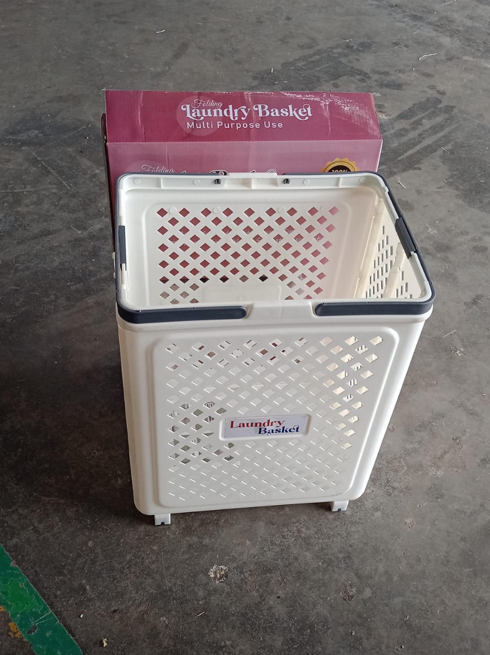 Foldable Laundry Basket in Use