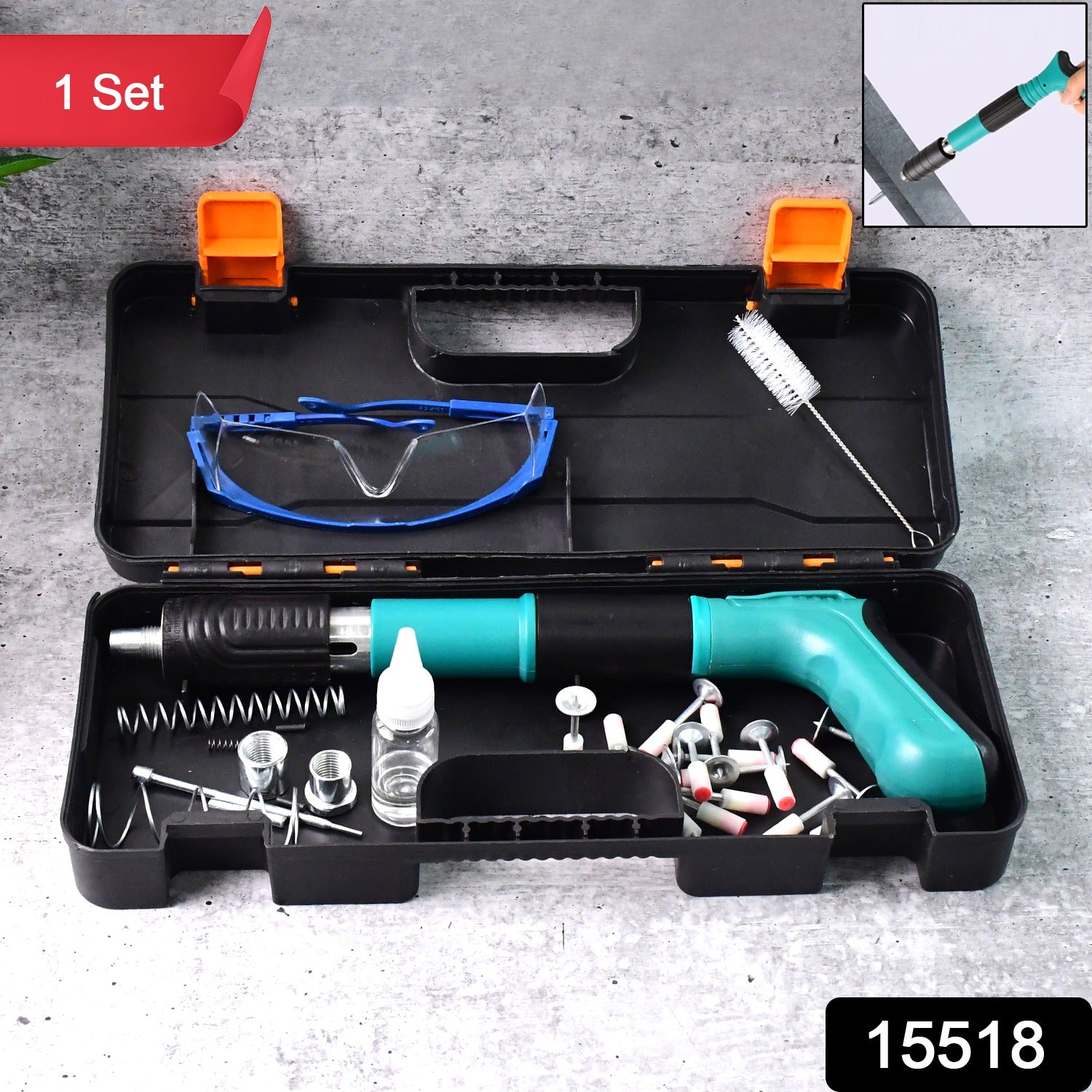 Professional Heavy-Duty Manual Rivet/Anchor Fastening Gun Tool Kit