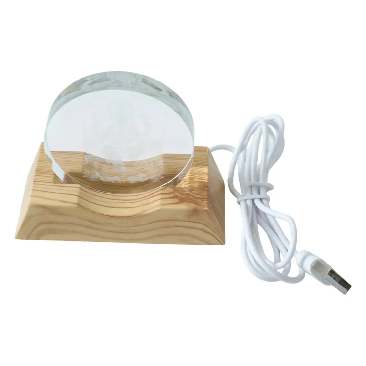 3D Lord Ganesha Acrylic LED Night Lamp (1 Pc)