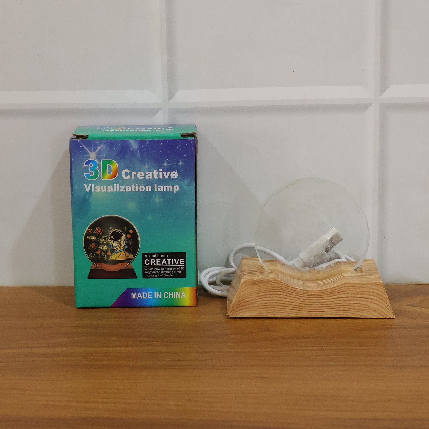 3D Lord Ganesha Acrylic LED Night Lamp (1 Pc)