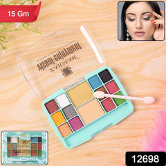 Multi-Color Eyeshadow & Compact Makeup Kit (15 GM / 1 Pc)