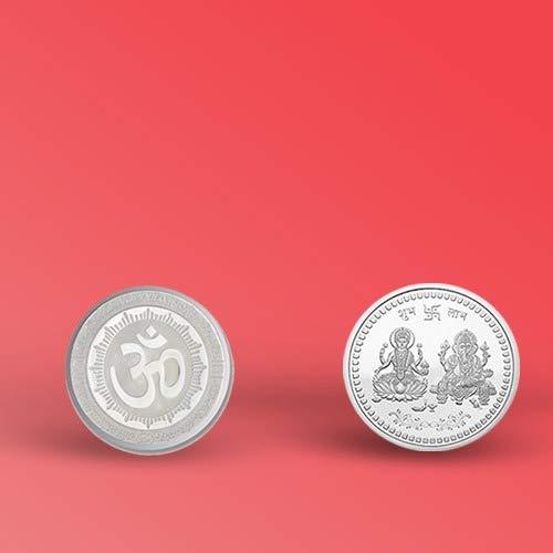 Back view of Goddess Lakshmi Pooja Coin