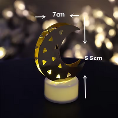 Decorative Moon Shaped Flameless LED Candles (12 Pc)