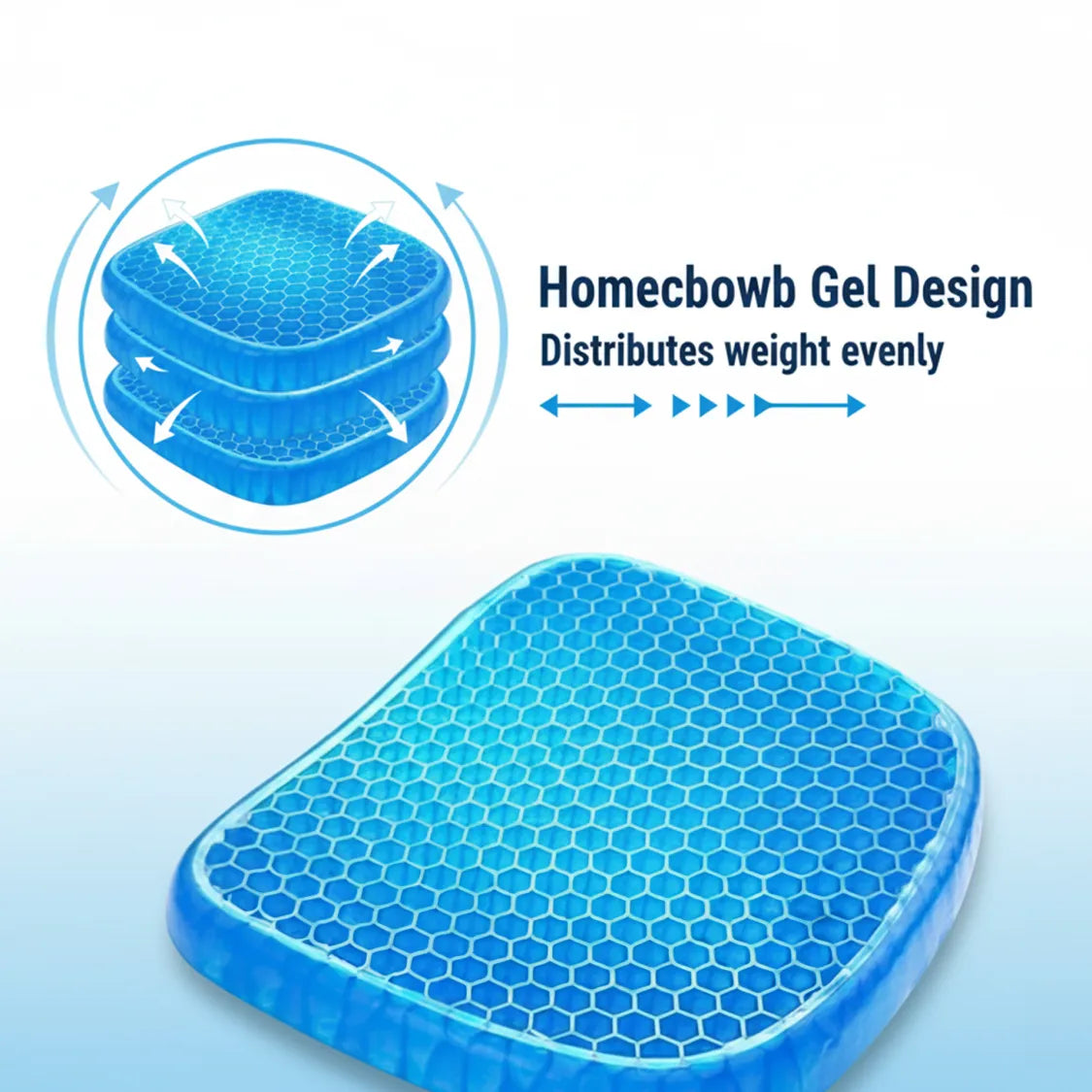 DeoDap Cushion Seat Flex Pillow, Orthopedic Seat Cushion Pad (Egg - in-use lifestyle shot
