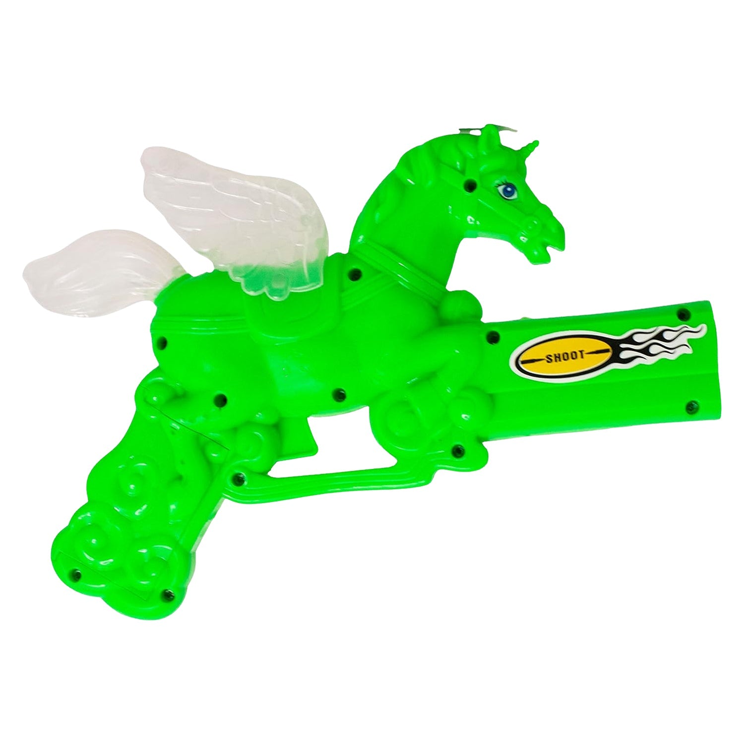 Musical laser light toy gun for kids, packaging image