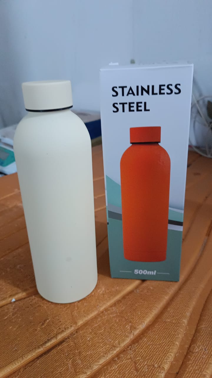Stainless Steel Vacuum-Insulated Water Bottle Standing