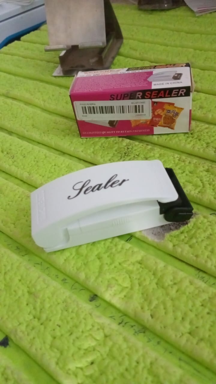 Versatile mini heat sealer for various household items.