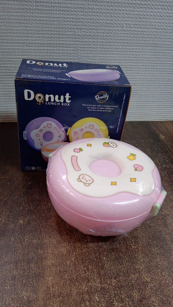 Close-up of Donut Lunch Box material & texture