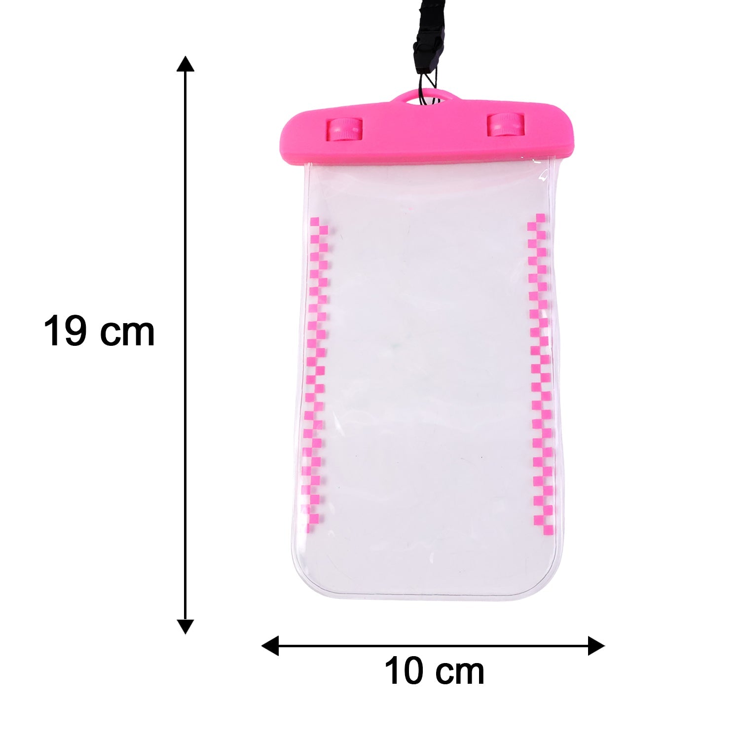 Waterproof Mobile Pouch Cover Pink - Size Reference