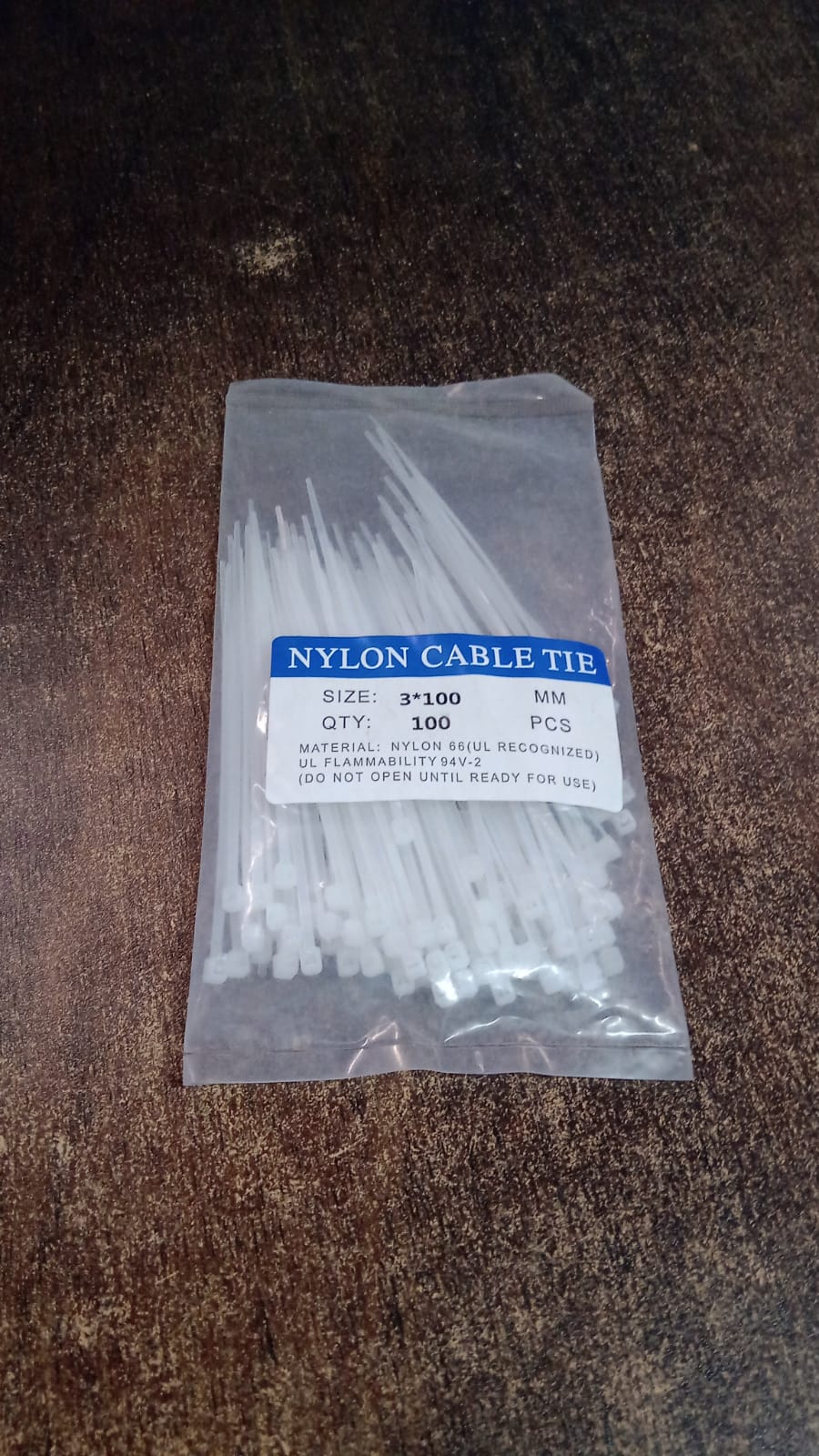 Nylon cable ties for home and workshop cable management