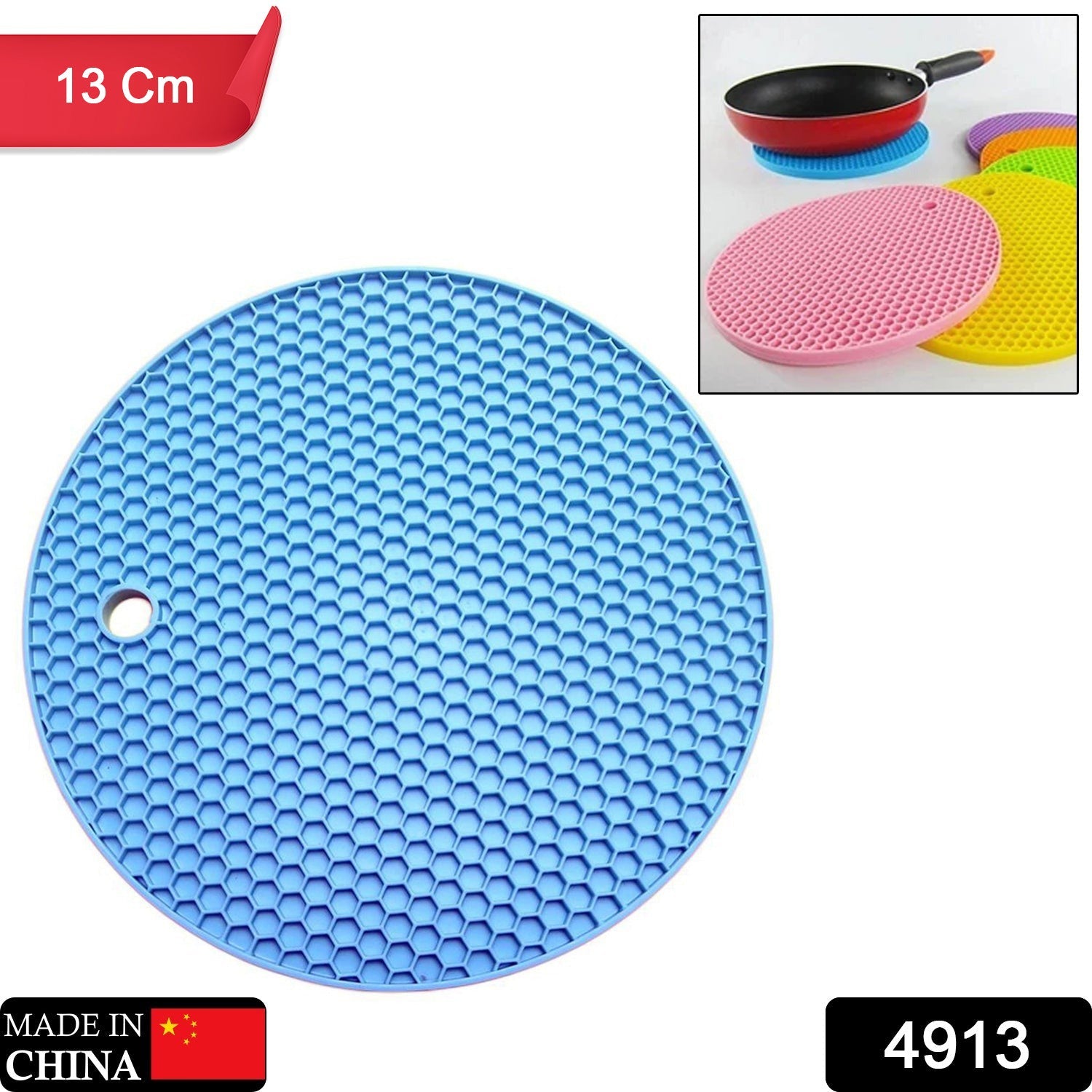 Silicone hot pad for kitchen and dining use