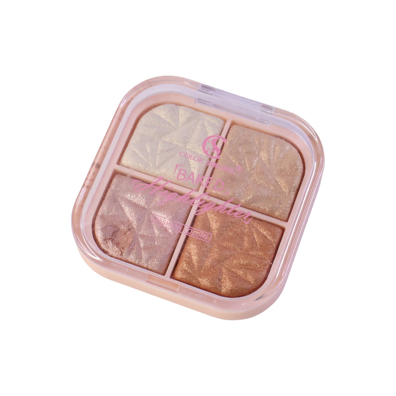 Baked blusher makeup detail