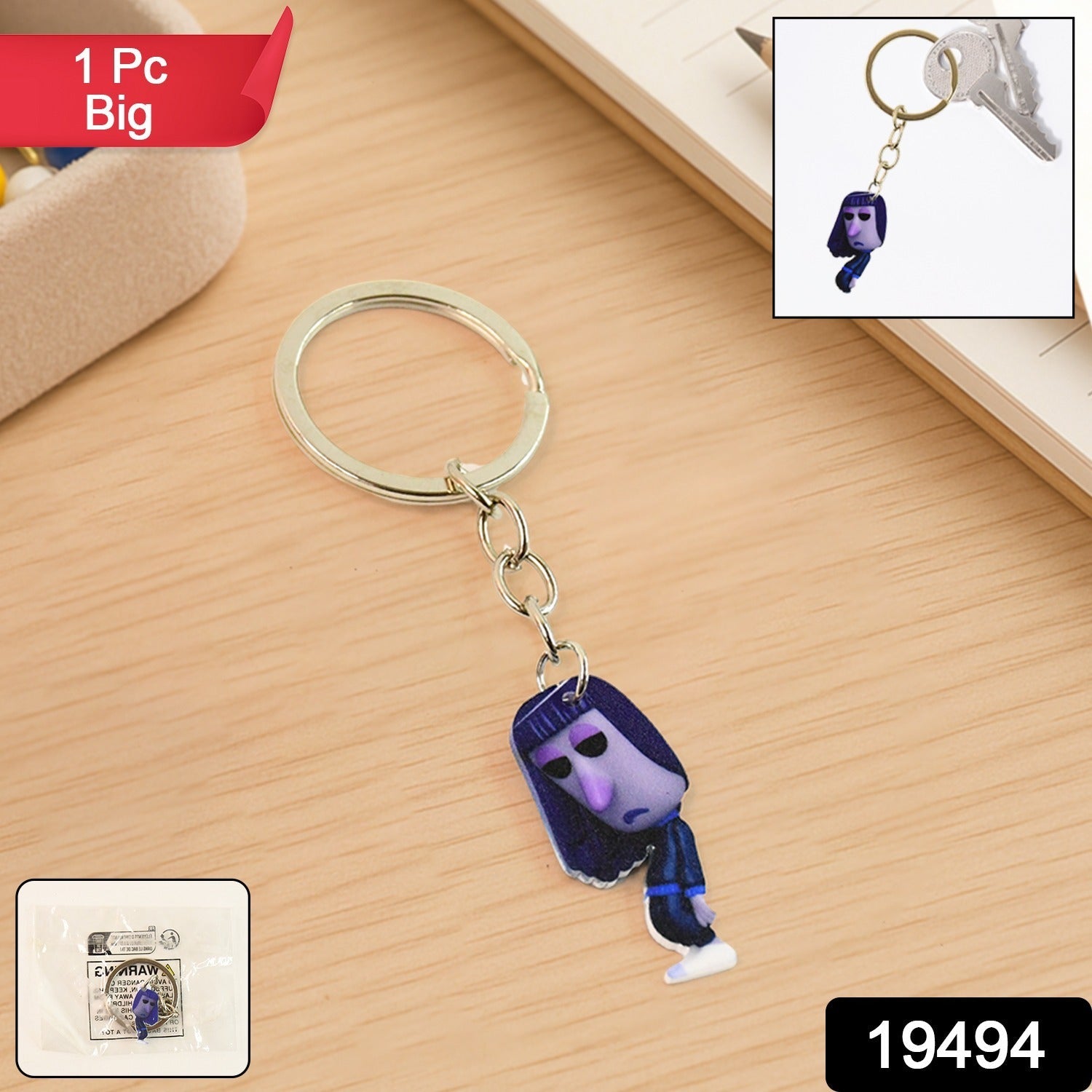 Big Size Anime Style Cartoon Keychain accessory