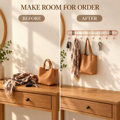 Rose Gold Storage Hook Bar