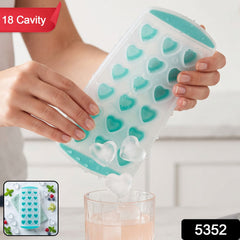Heart shape plastic ice cube tray, 1 piece