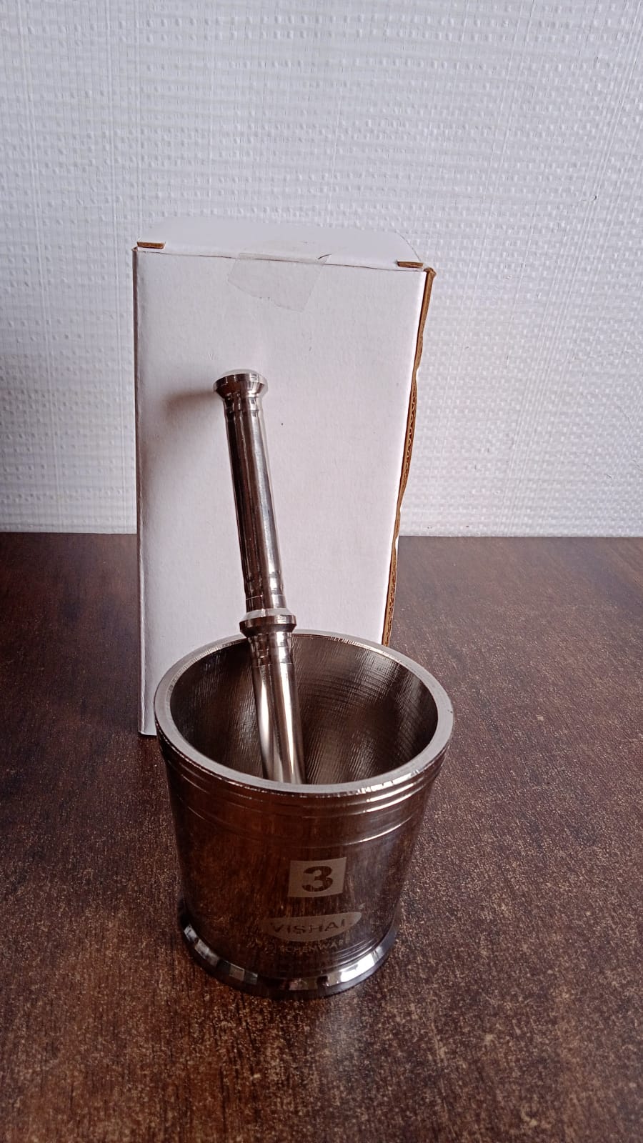 Stainless Steel Mortar and Pestle for Home Use