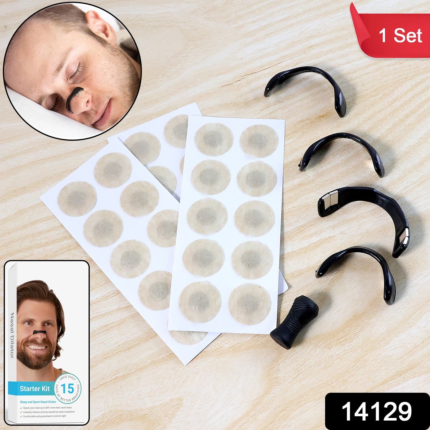 Nasal Strip Starter Kit - Boost Oxygen Intake, Reduce Snoring (1 Set)