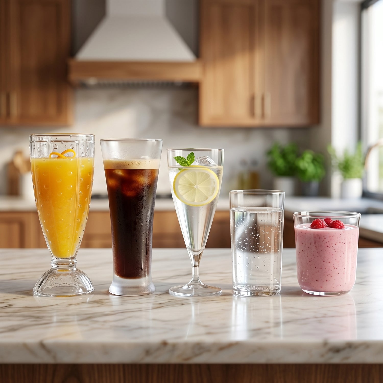 Premium Unbreakable Plastic Drinking Glass (1 Pc, Mix Design)