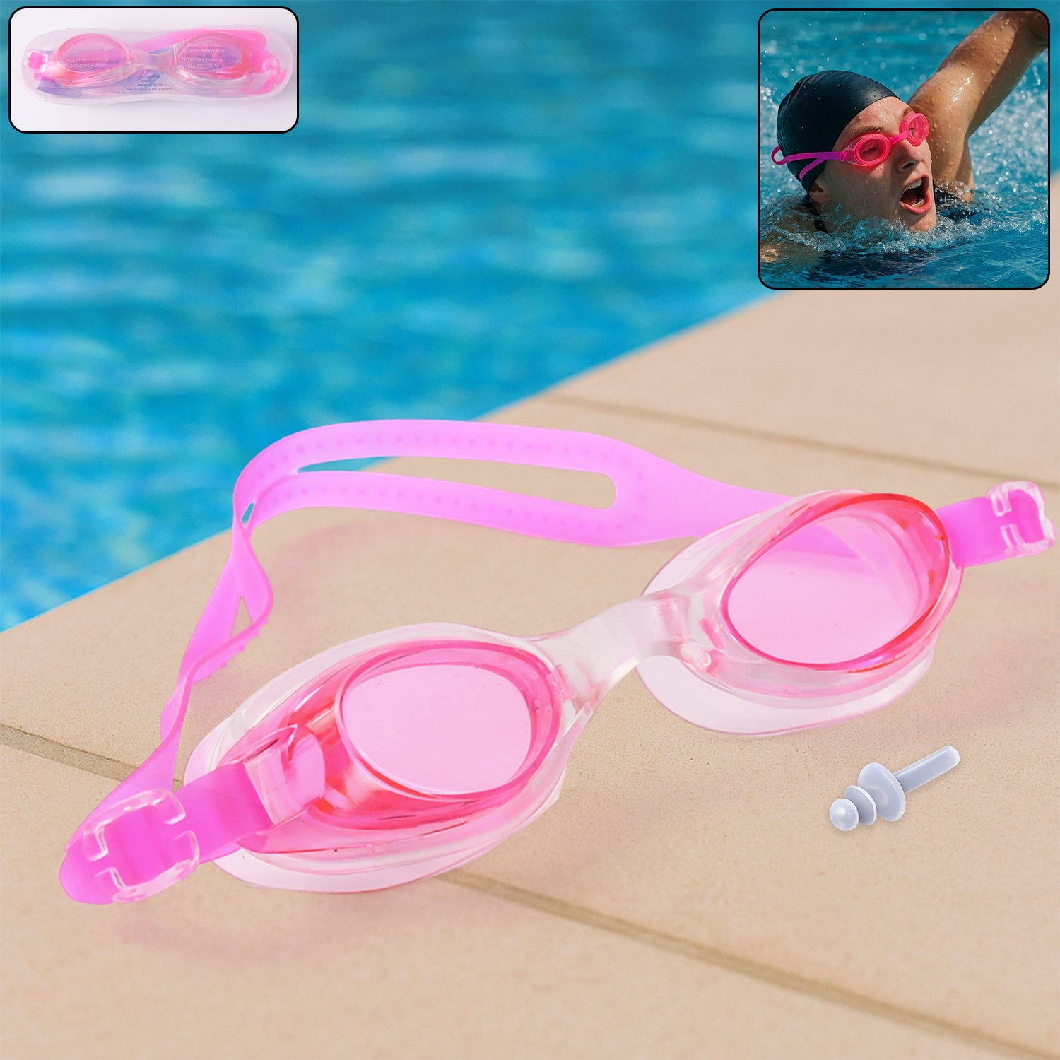 Adjustable Swimming Goggles for Kids  Clear Vision & Anti-Fog