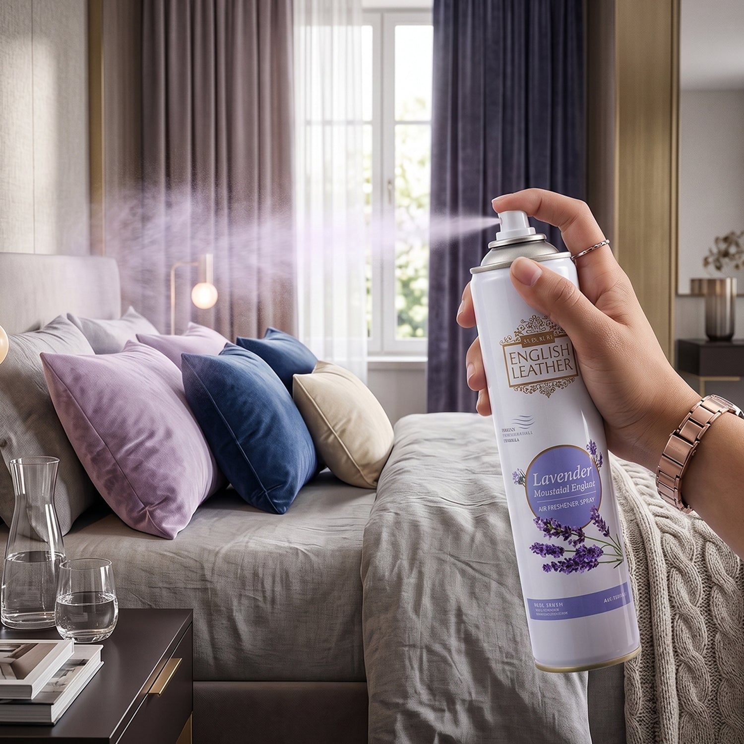 Packaging of Premium Air Freshener Spray bottle